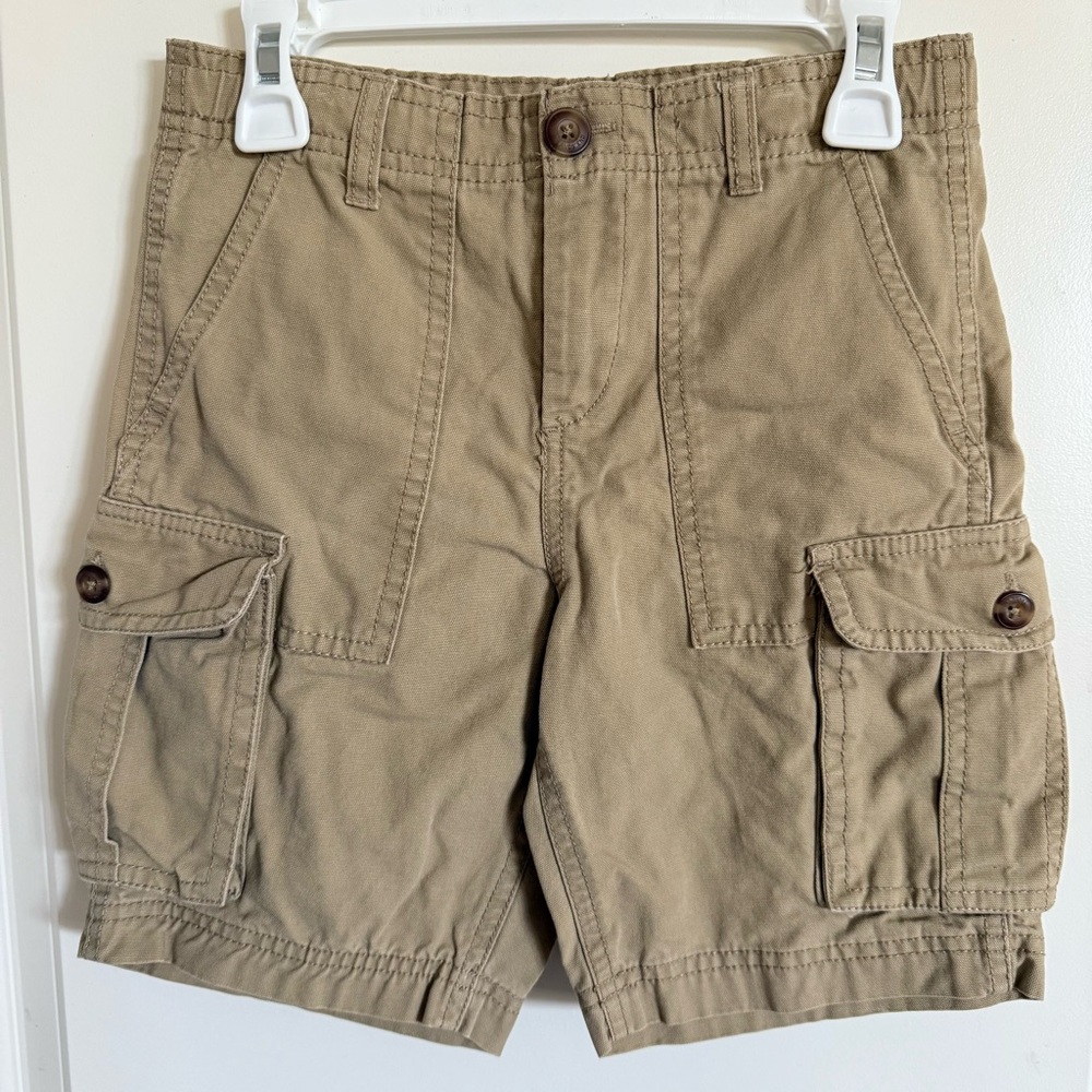 Boys Tan Lands’ End Cargo Shorts